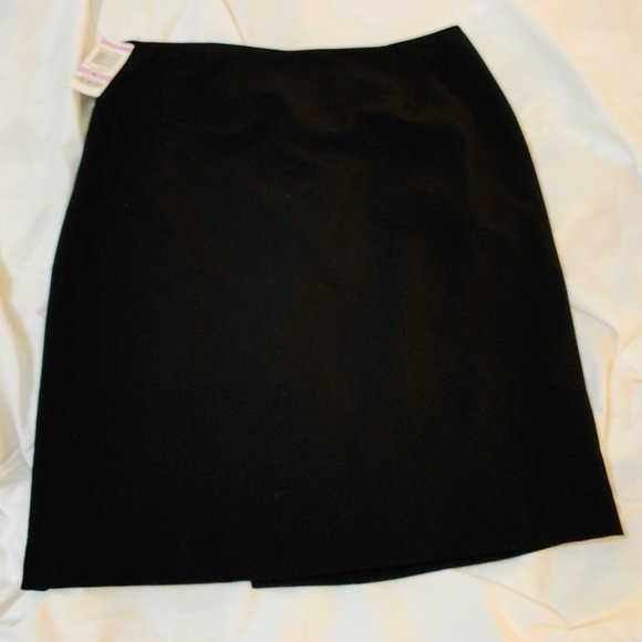 Alfani Black Pencil Skirt with Side Zipper Size 6 New With Tags - Picture 6 of 10